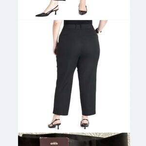 Ava & Viv Sleek Black Ankle Pants